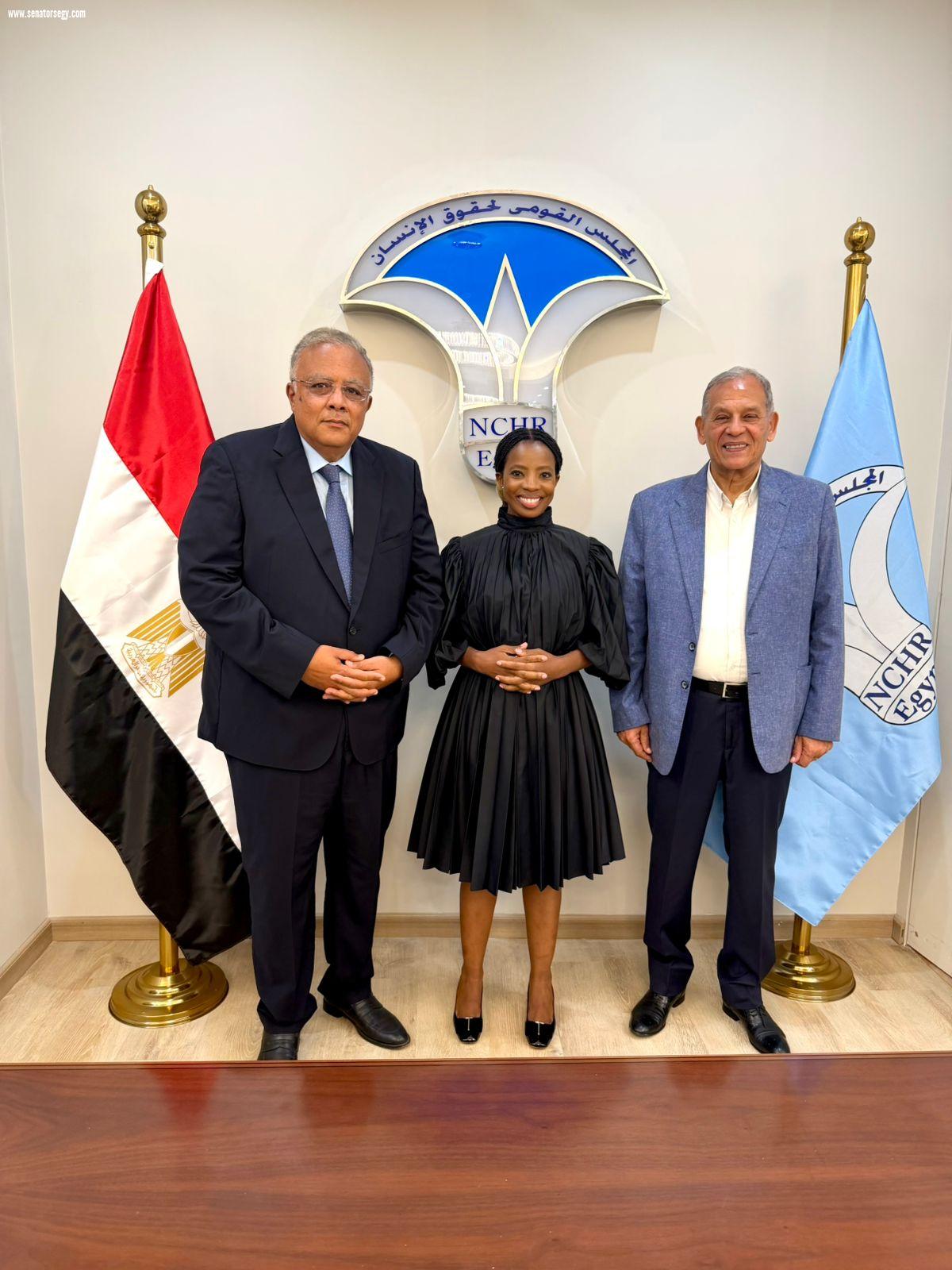 رئيس القومي لحقوق الإنسان يستقبل أمين مظالم جنوب أفريقيا في أول زيارة لمصر