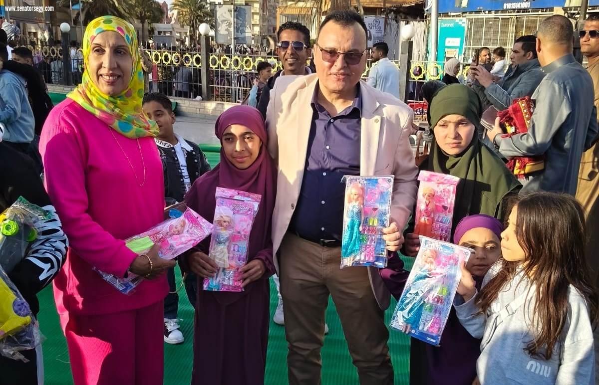 أمانة العمل الجماهيري بـ“مستقبل وطن” البحر الأحمر ترسم البهجة على وجوه الأطفال في أول أيام عيد الفطر بالغردقة