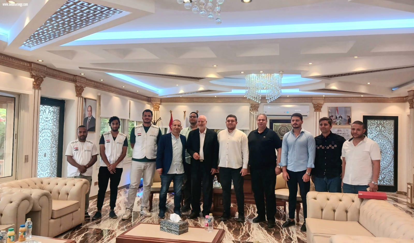 تكريم الحج بشير الجغبير والمهندس أحمد سعيد تقديرًا لعطائهم الخيري في مصر