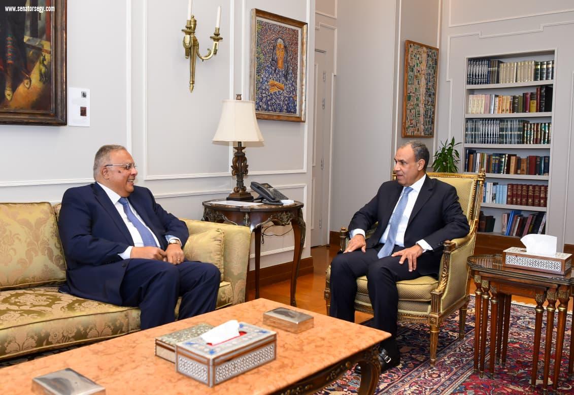 رئيس القومي لحقوق الإنسان يلتقي وزير الخارجية رئيس اللجنة العليا الدائمة لحقوق الإنسان