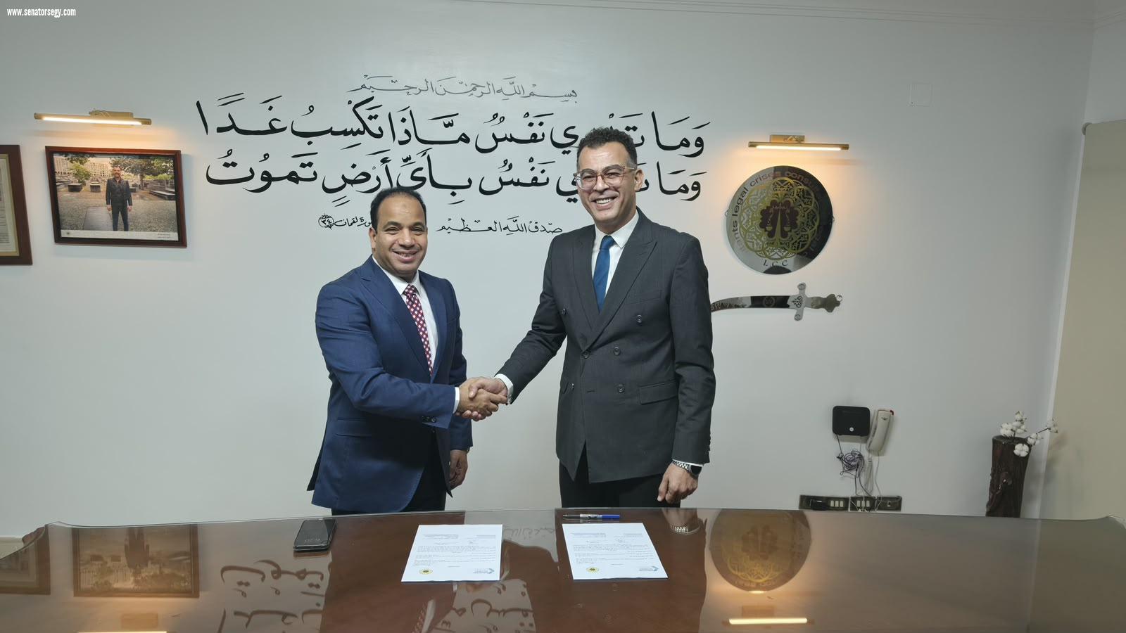 توقيع برتوكول تعاون مشترك بين مكتب دكتور أحمد سعيد للمحاماة ومكتب دكتور عبد المنعم السيد للمحاسبة