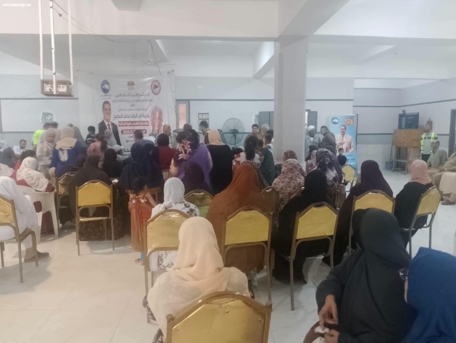 وسط إقبال جماهيري كبير النائب وليد التمامي يختتم أضخم القافلة الطبية المجانية لخدمة أهالي 
