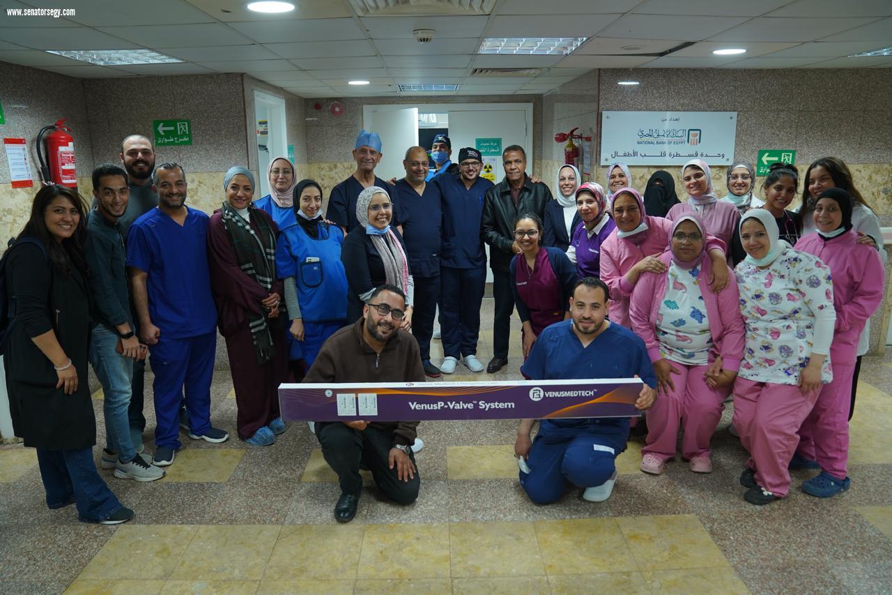 بنك الشفاء المصري يجري 5 عمليات دقيقة لزراعة «صمام رئوي» لأطفال الإسكندرية والوجه البحري