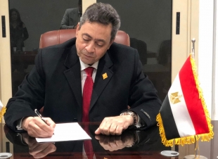 المستشار سامح لطفي يتقدم بأوراق ترشحه لمجلس الشيوخ تحت رمز 