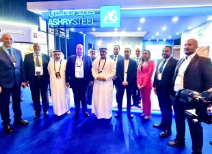 مشاركة قوية لمجموعة حديد العشري بمعرض الشرق الأوسط للصلب في دبي