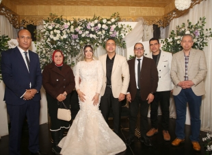 خطوبة الدكتورة «رنا» والرائد «محمد» تجمع نخبة الصحافة والإعلام بنادي ضباط الزمالك